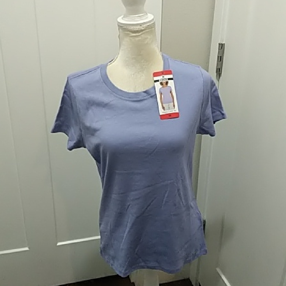 NWT DKNY purple Shirt Sleeve Organic Tee M